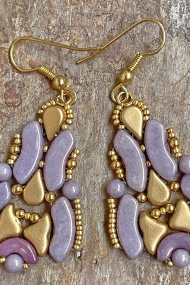 Empress Earrings - Lilac