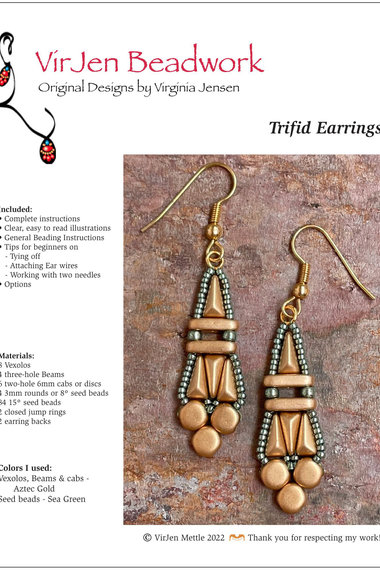Trifid Earrings Pattern